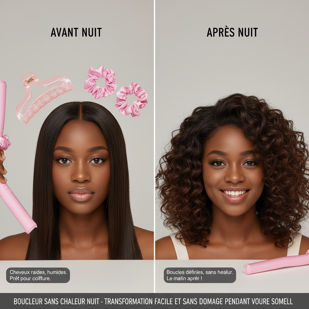 Heatless Curling Rod Night Cap No Heat Ribbon Lazy Hair Curlers Headband Hair Rollers Sleeping Soft Headband Hair Styling Tools