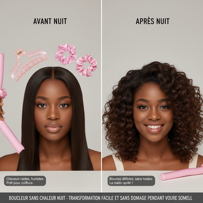 Heatless Curling Rod Night Cap No Heat Ribbon Lazy Hair Curlers Headband Hair Rollers Sleeping Soft Headband Hair Styling Tools