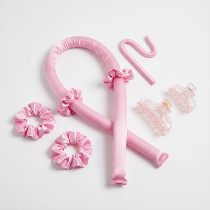 Heatless Curling Rod Night Cap No Heat Ribbon Lazy Hair Curlers Headband Hair Rollers Sleeping Soft Headband Hair Styling Tools